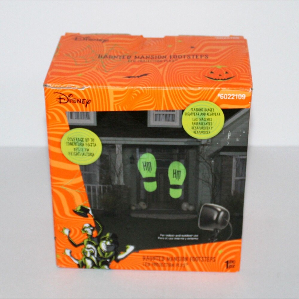 Disney Haunted Mansion green Footsteps LED light Projection Halloween Decor